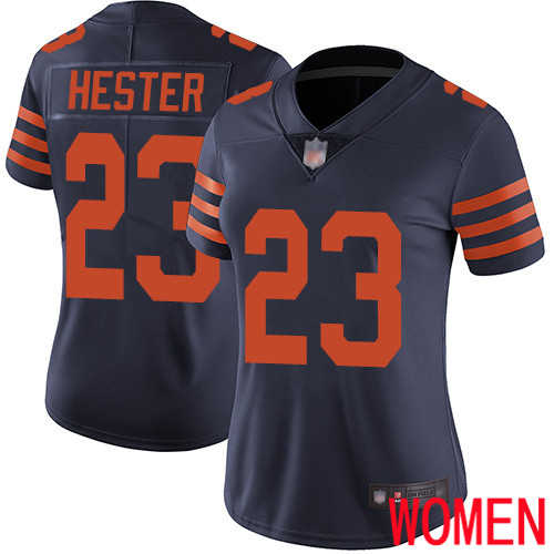Chicago Bears Limited Navy Blue Women Devin Hester Jersey NFL Football #23 Rush Vapor Untouchable->youth nfl jersey->Youth Jersey
